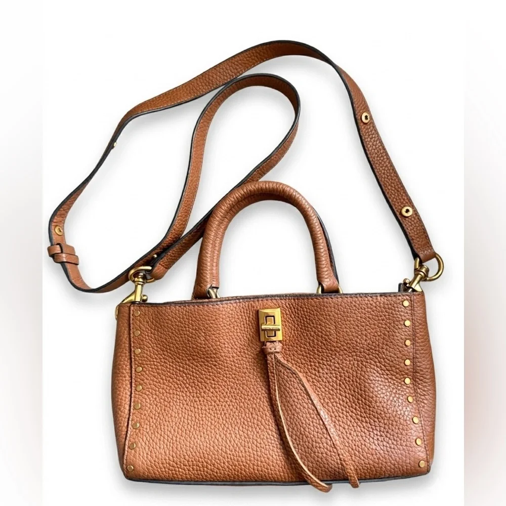 Rebecca Minkoff Darren Top Handle Pebbled Leather Crossbody Bag